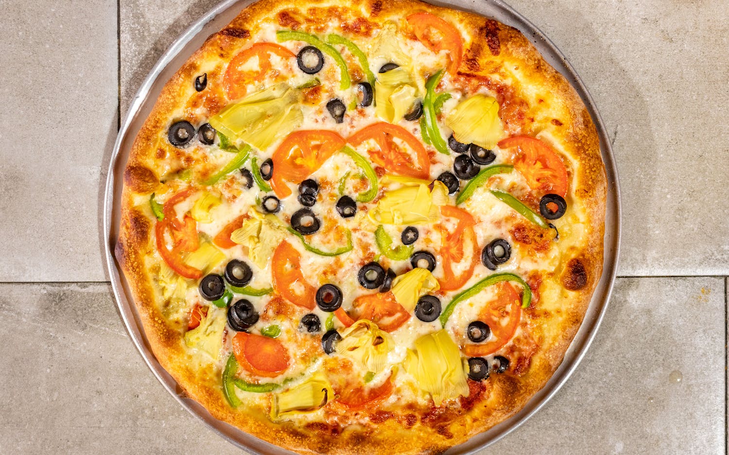 Fresh pizza creation